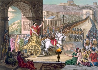 Un trionfo romano, illustrazione da 